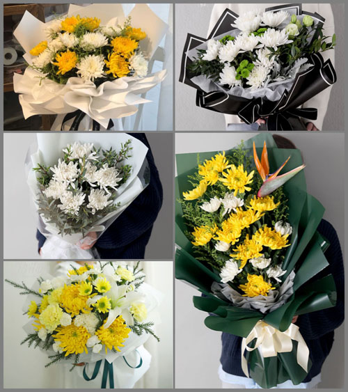 广东江门市开平市蚬冈镇东和村白事花束代送